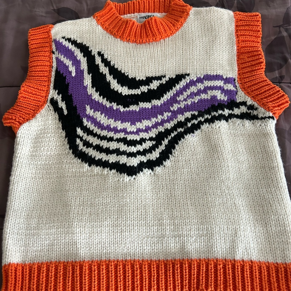 Mandinga Colorful Knit Sweater Vest. XS